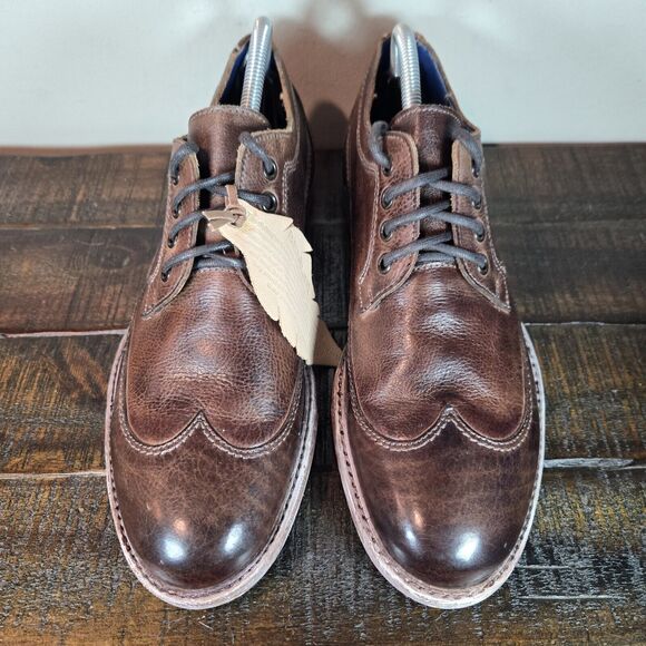 NEW Bed Stu Sandro Wingtip Mens Size 8.5 Oxford Rustic Leather Distressed Shoes - Picture 2 of 11